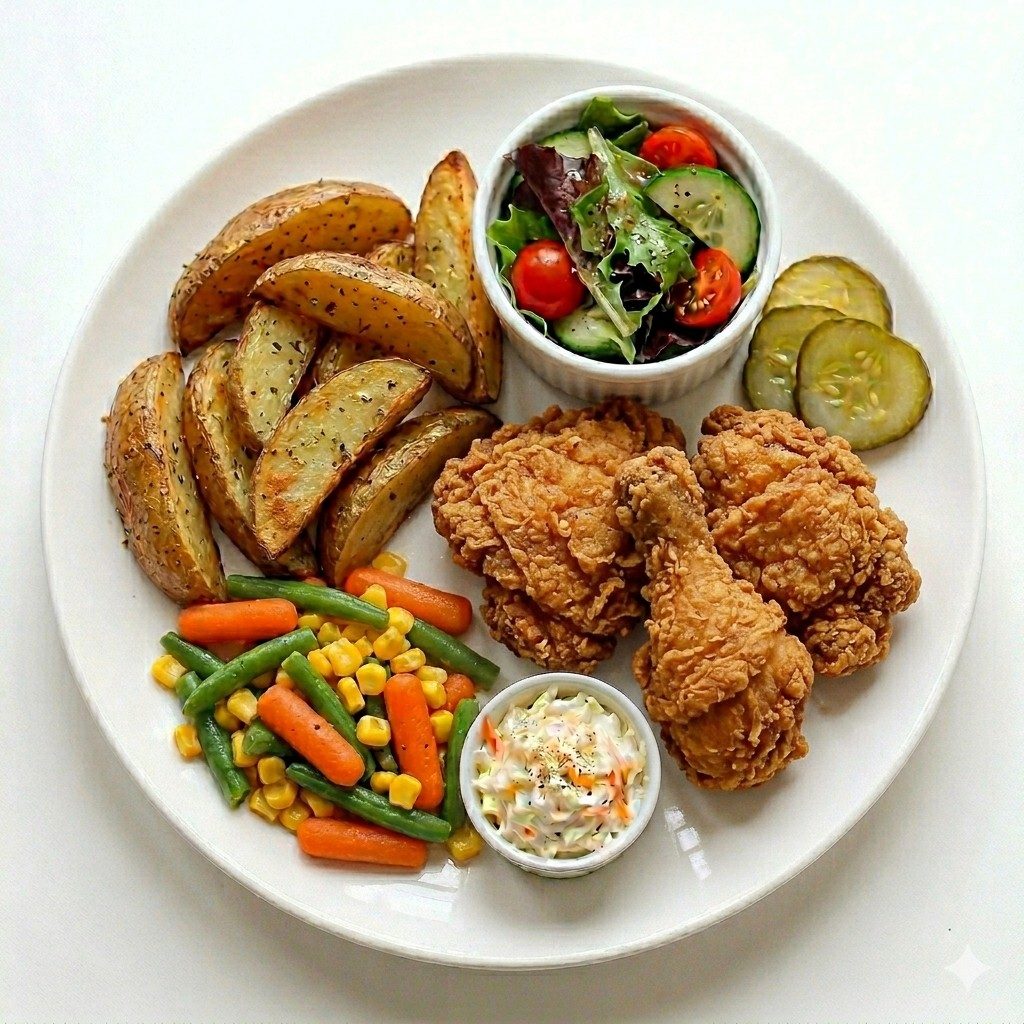 Fried Chicken Dinner.
