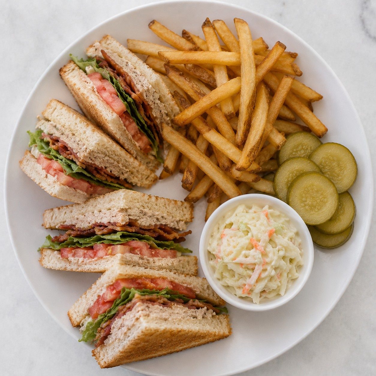 Tuna Club Sandwich.