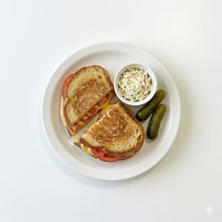 Grilled American Cheese with Tomato