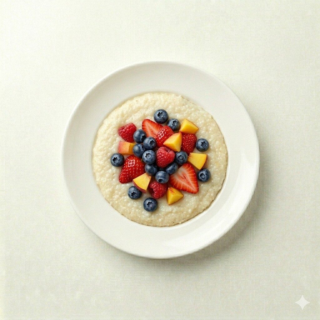 Grits with Fruit.