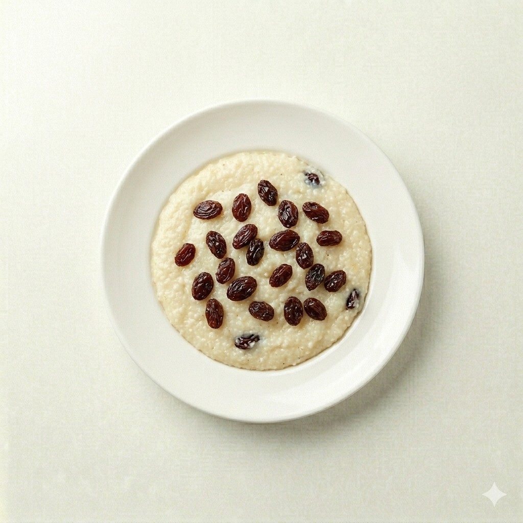 Grits with Raisins.