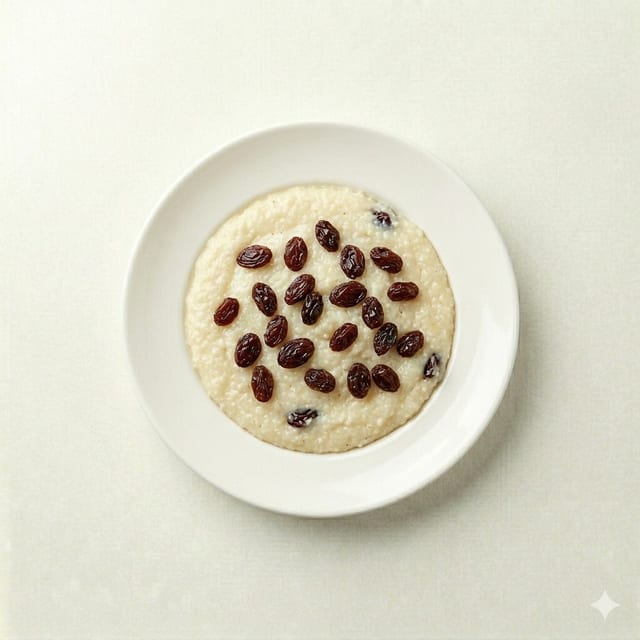 Grits with Raisins.