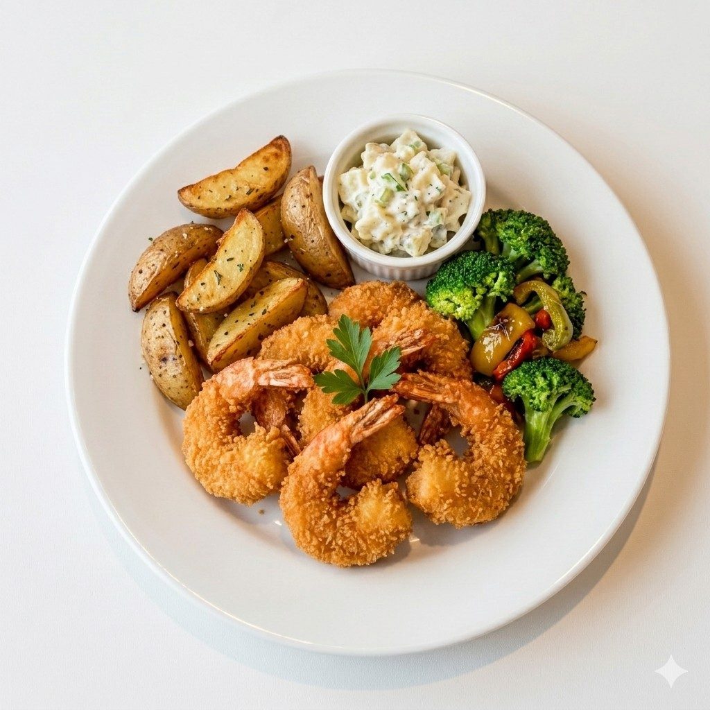 Fried Jumbo Shrimp.