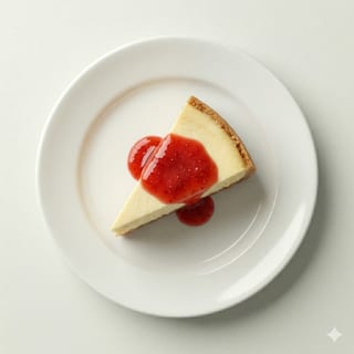 Sliced Strawberry Cheesecake