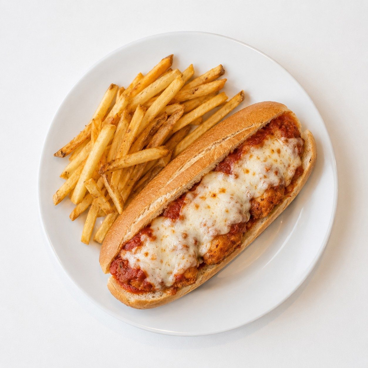 Chicken Parmigiana Hero.