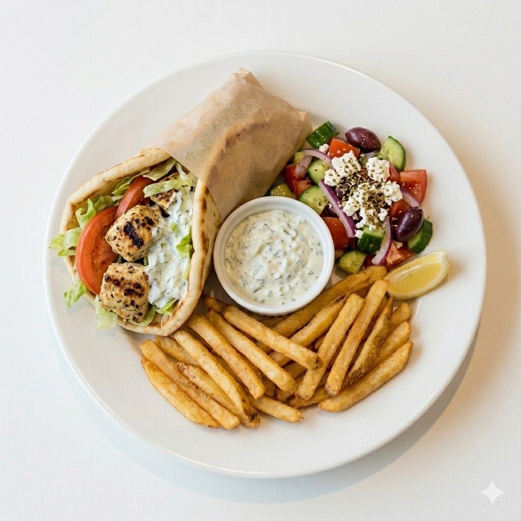 Chicken Souvlaki Sandwich.