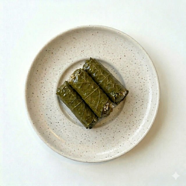 Stuffed Grape Leaves.