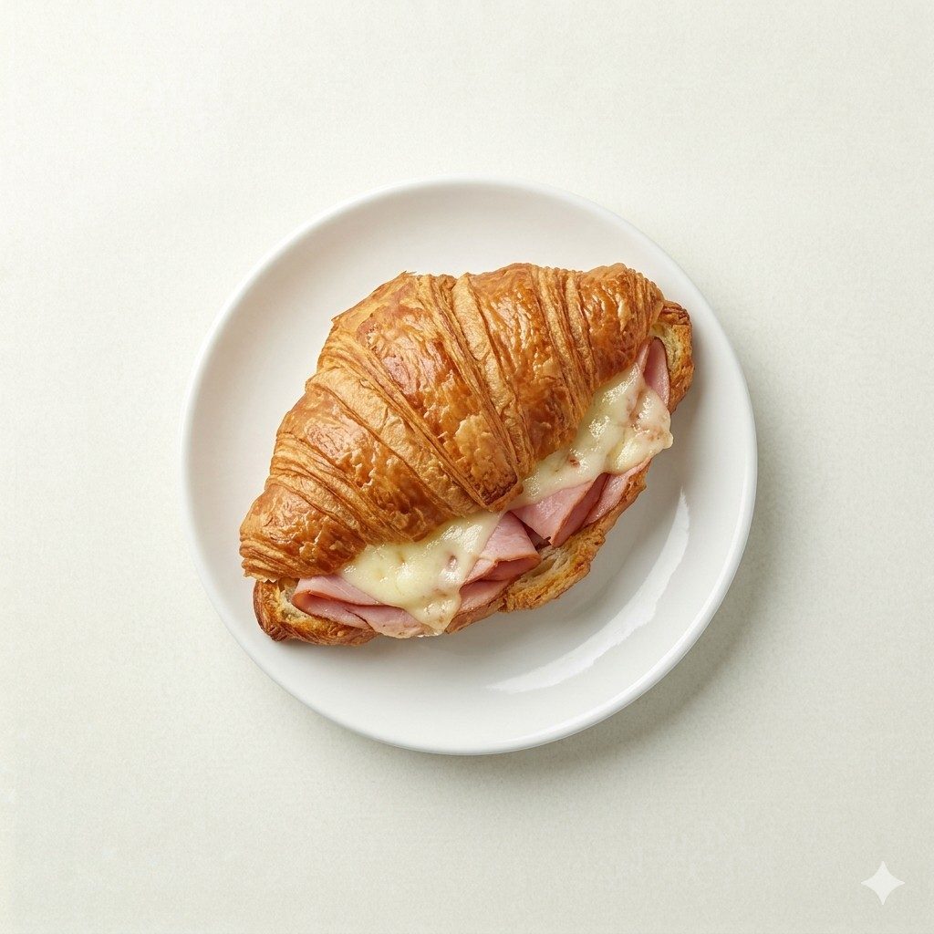 Ham and Cheese Croissant.