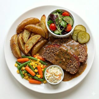 Homestyle Meatloaf with Gravy
