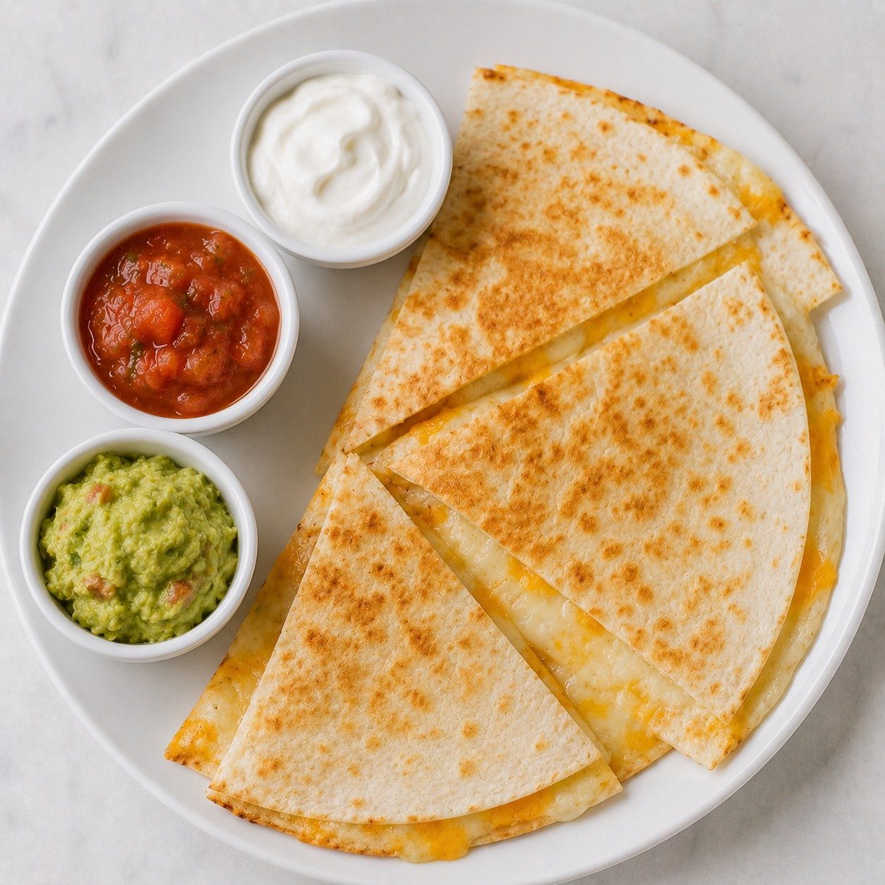 3 Cheese Quesadilla.