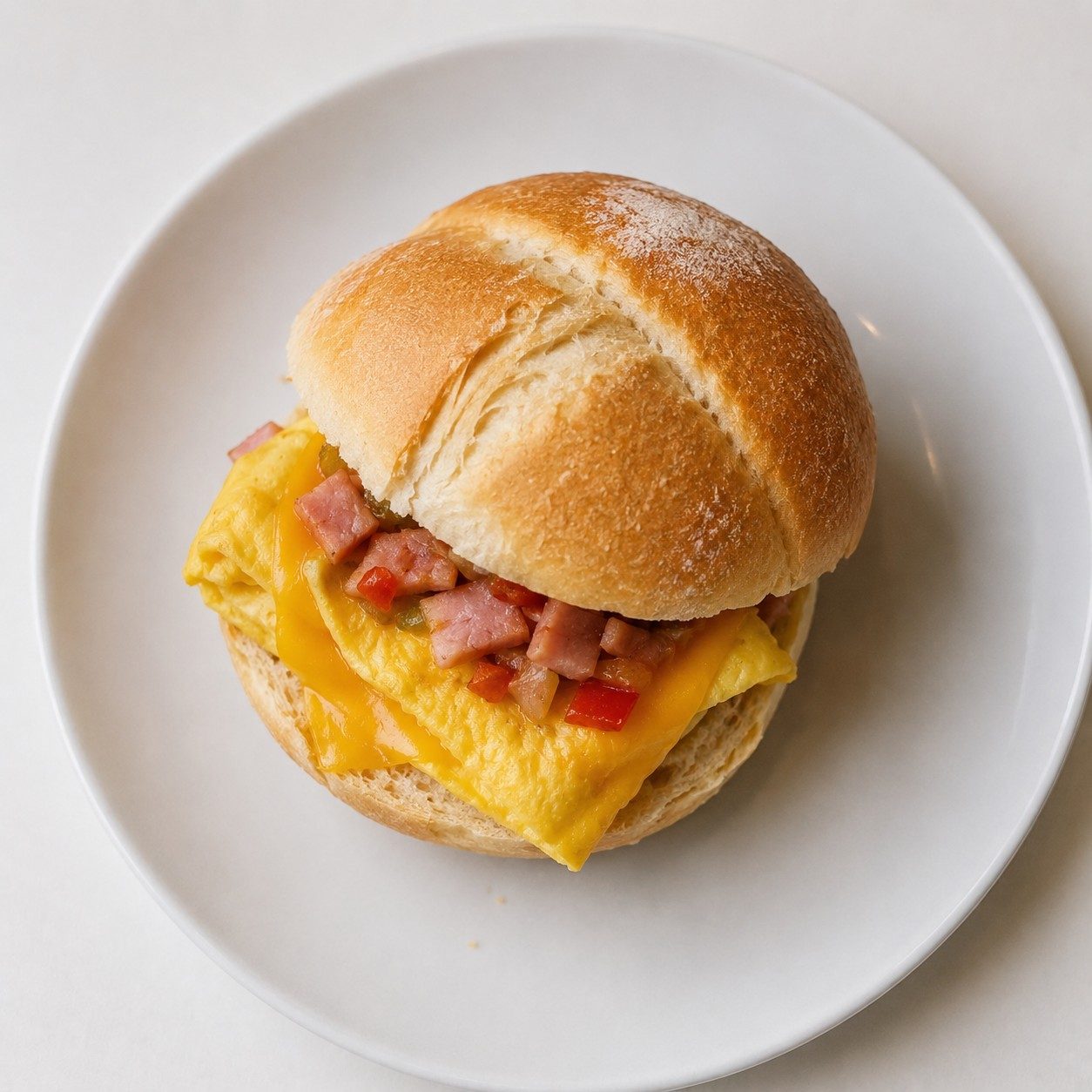 Western Breakfast Sandwich.