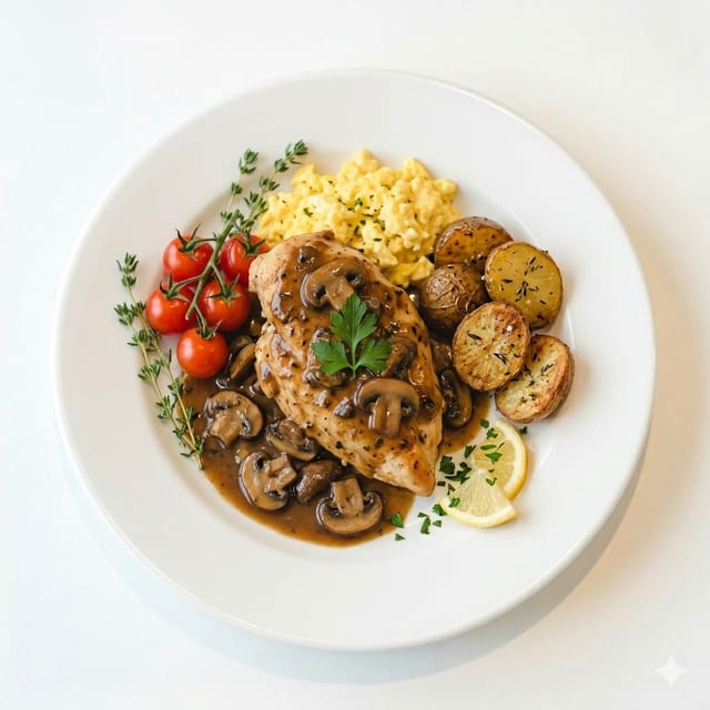 Chicken Marsala.