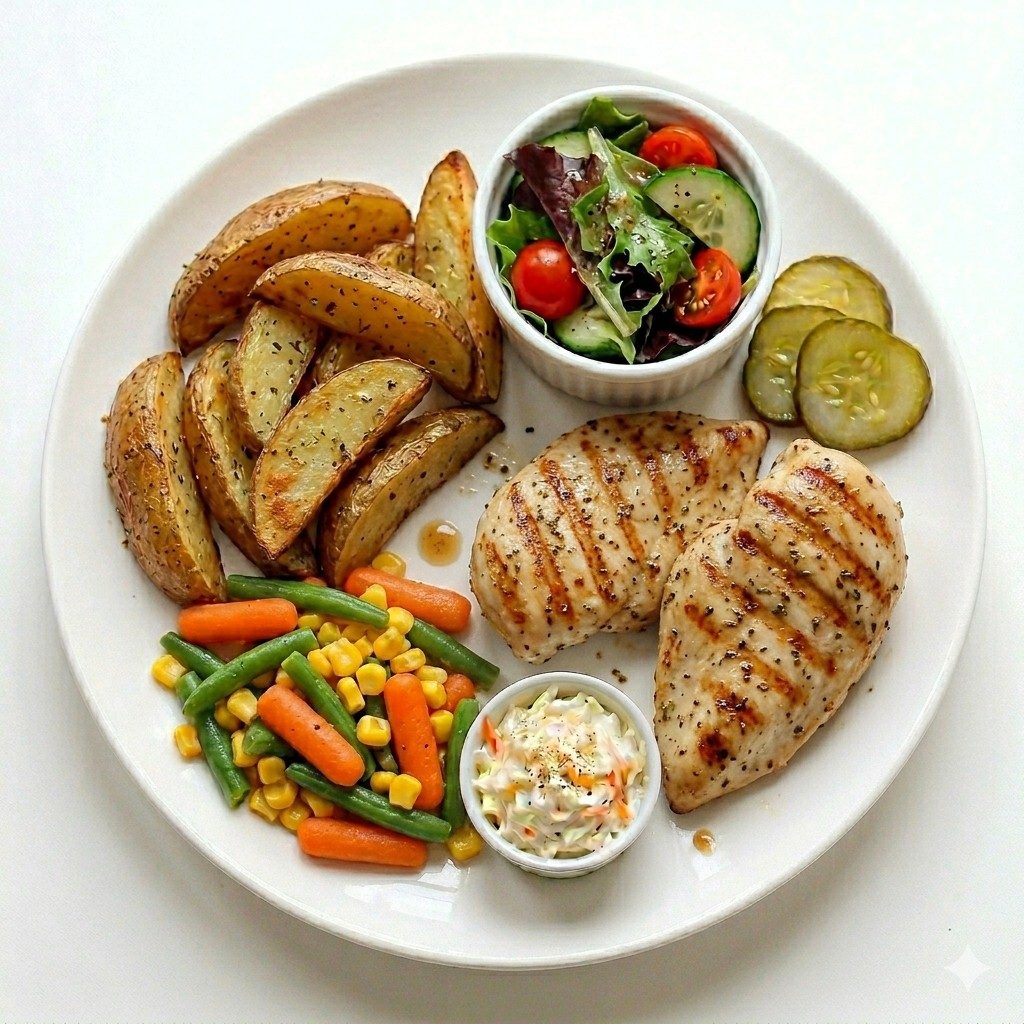 Grilled Chicken Breast Dinner.