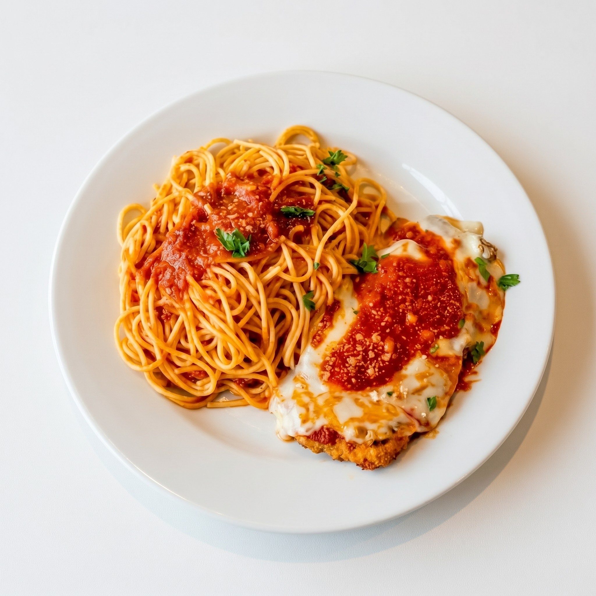 Chicken Parmigiana Plate.
