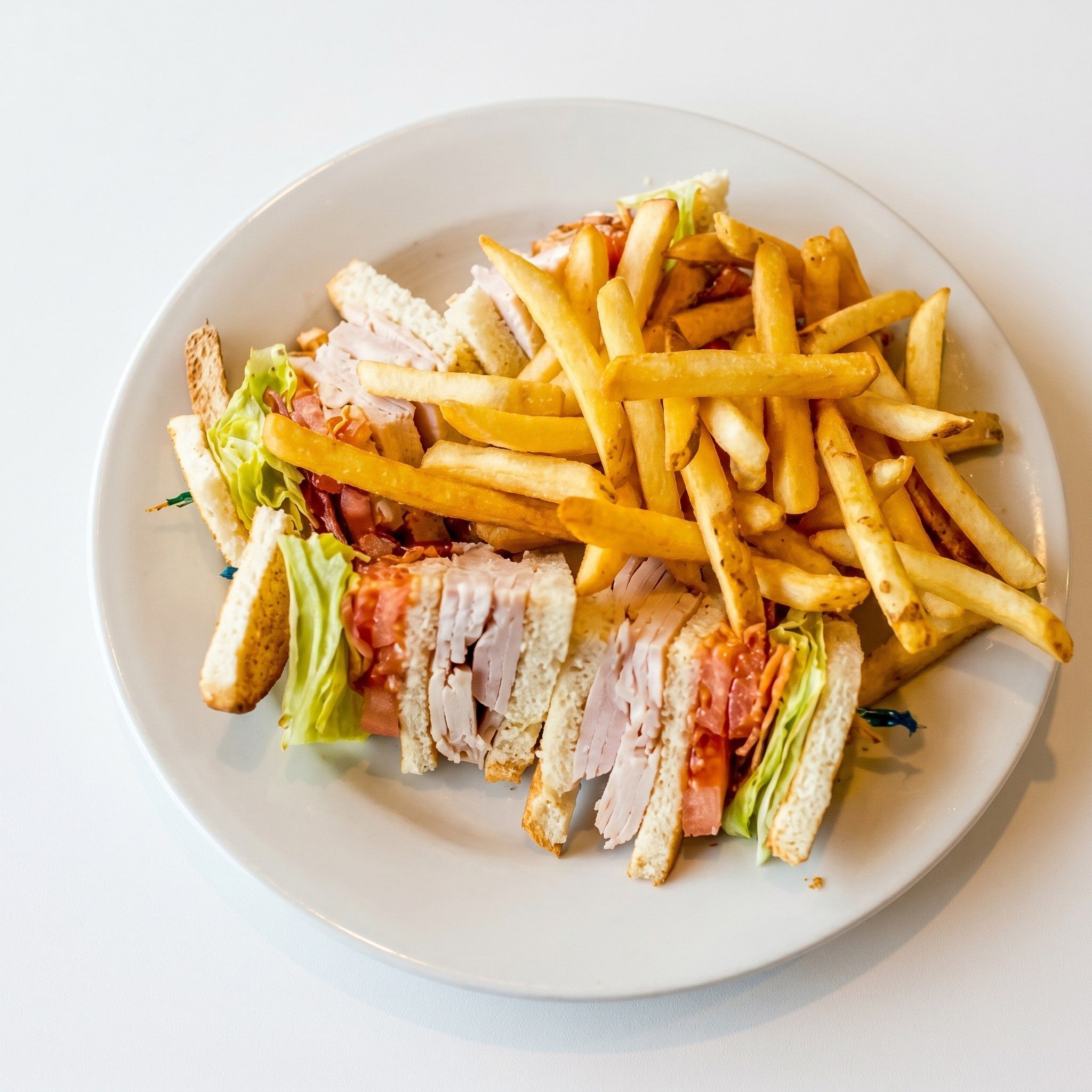 Turkey Club Sandwich.