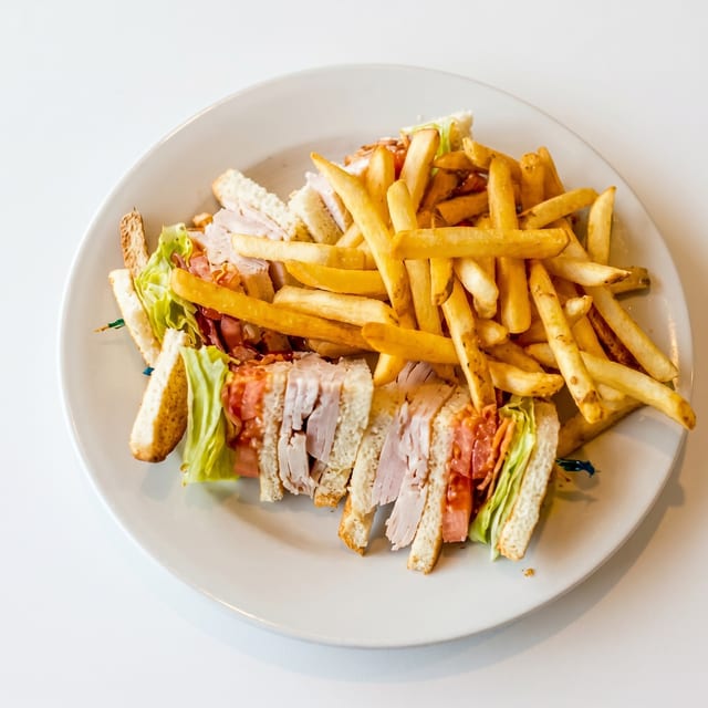 Turkey Club Sandwich.