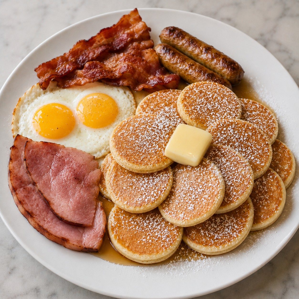 Silver Dollar Pancakes Deluxe.
