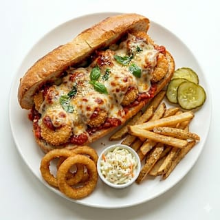 4 Piece Shrimp Parmigiana Hero