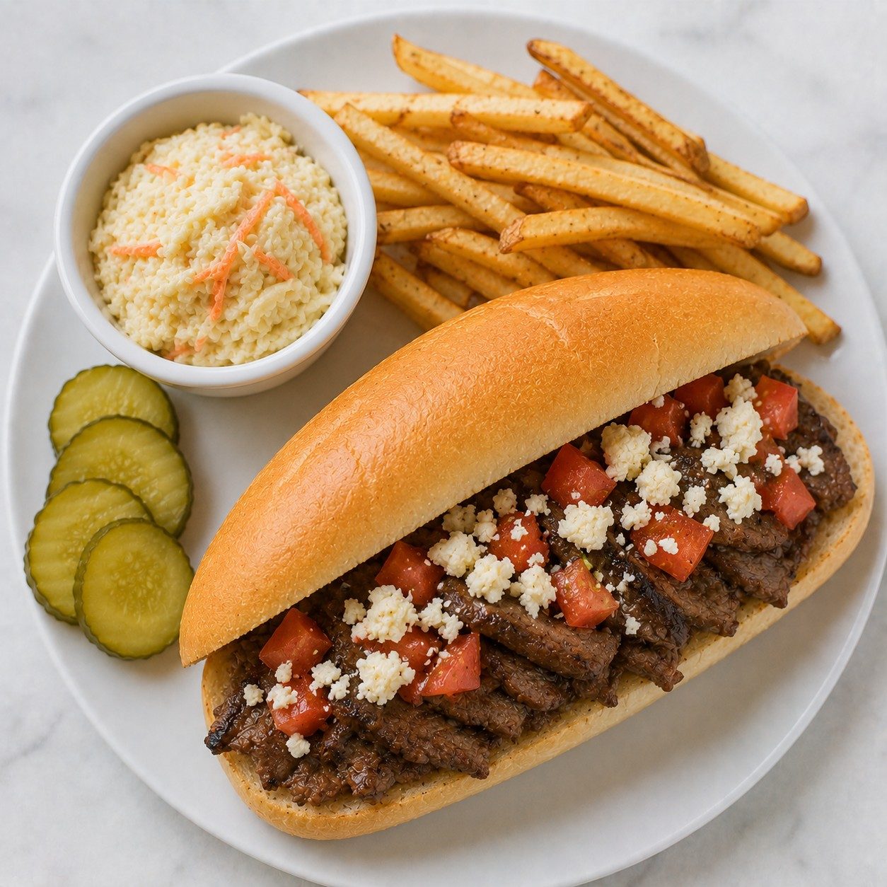 Athenian Steak Sandwich.