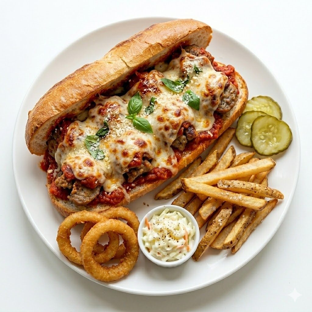 Sausage Parmigiana Hero.