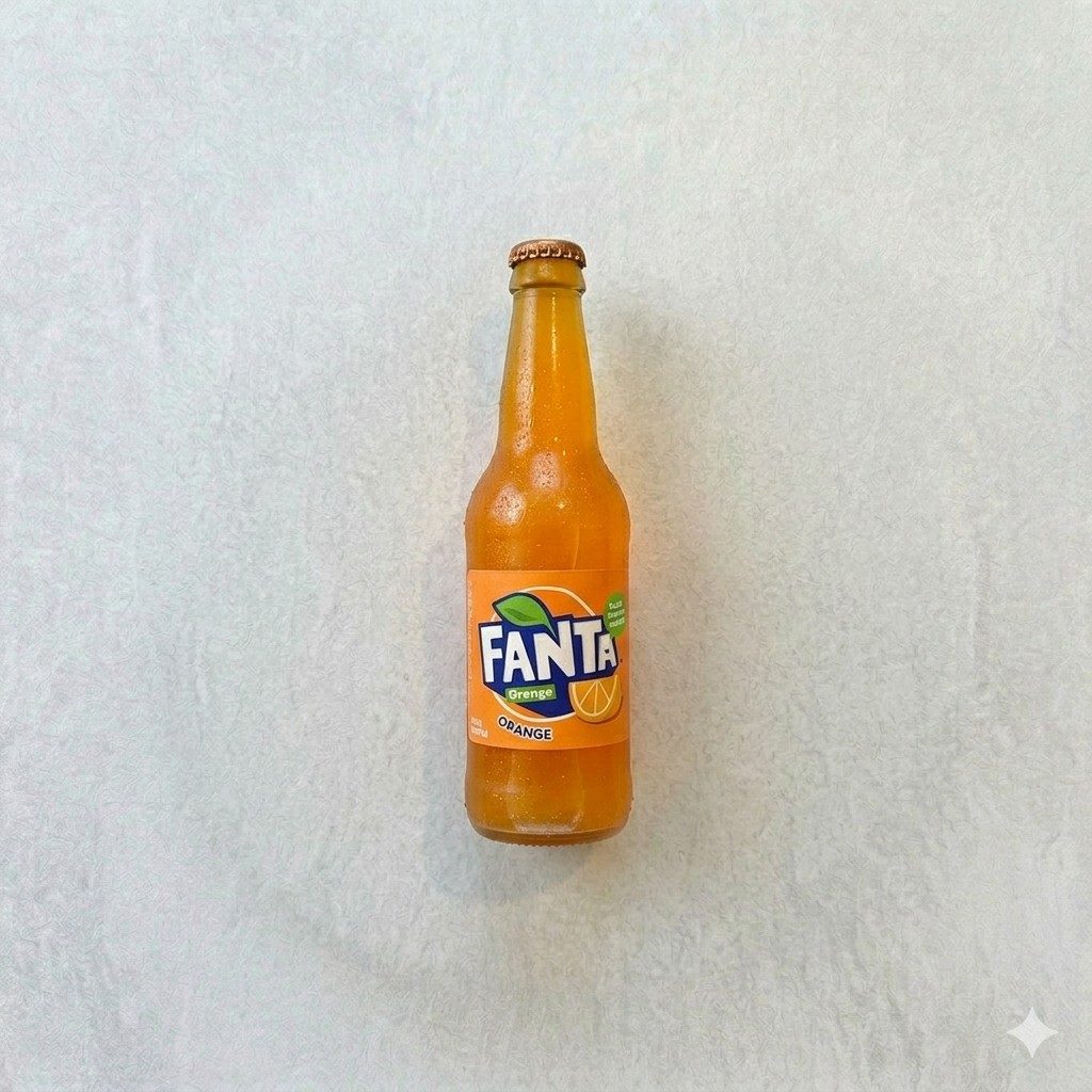 Orange Soda Bottle.