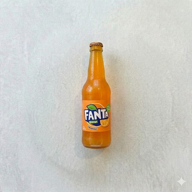 Orange Soda Bottle.