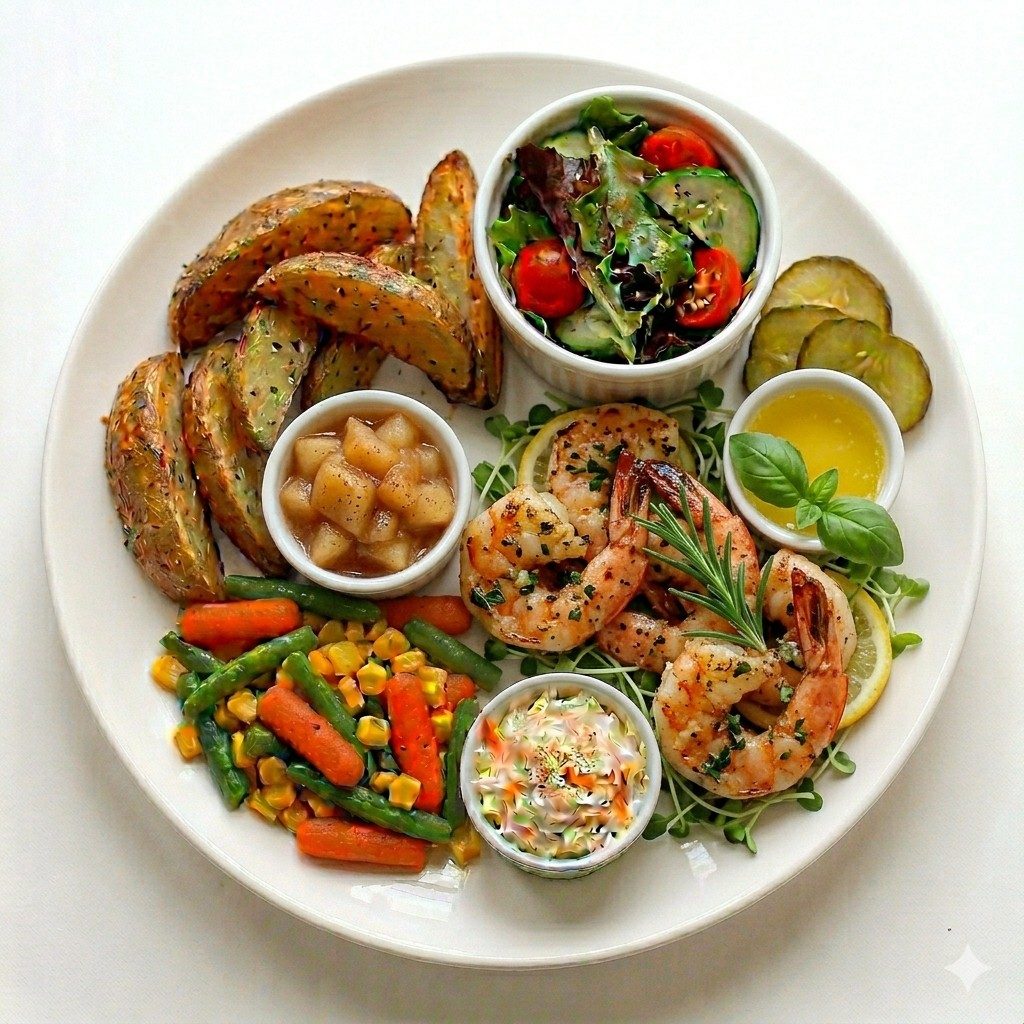 Broiled Jumbo Shrimp.