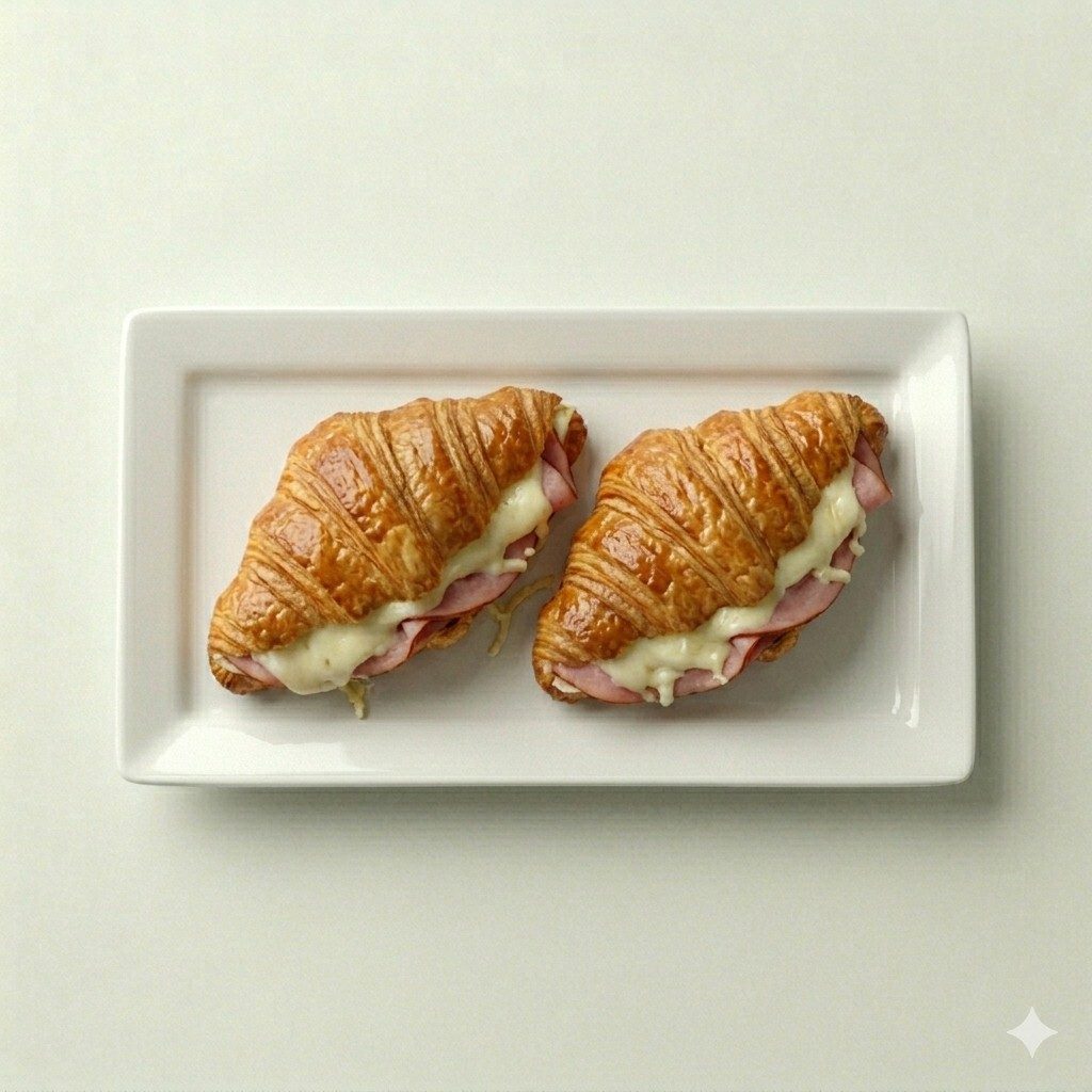 Ham and Cheese Croissants.