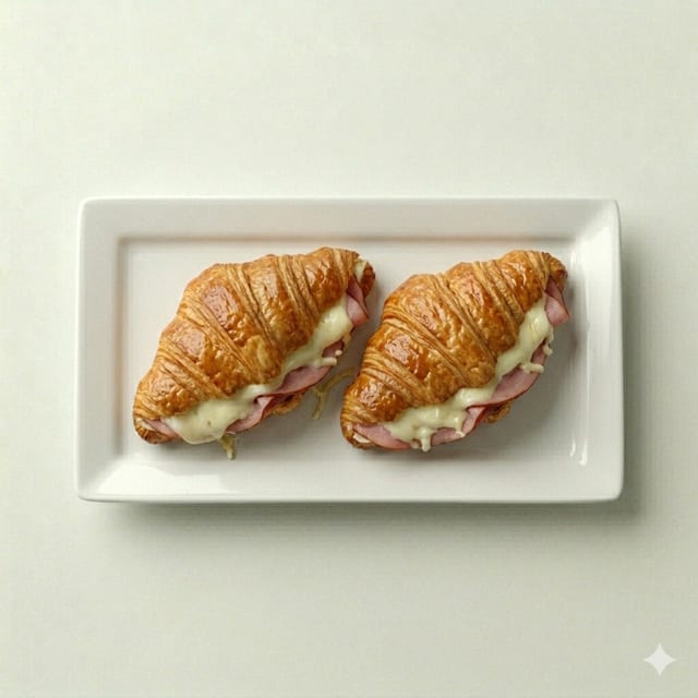 Ham and Cheese Croissants.