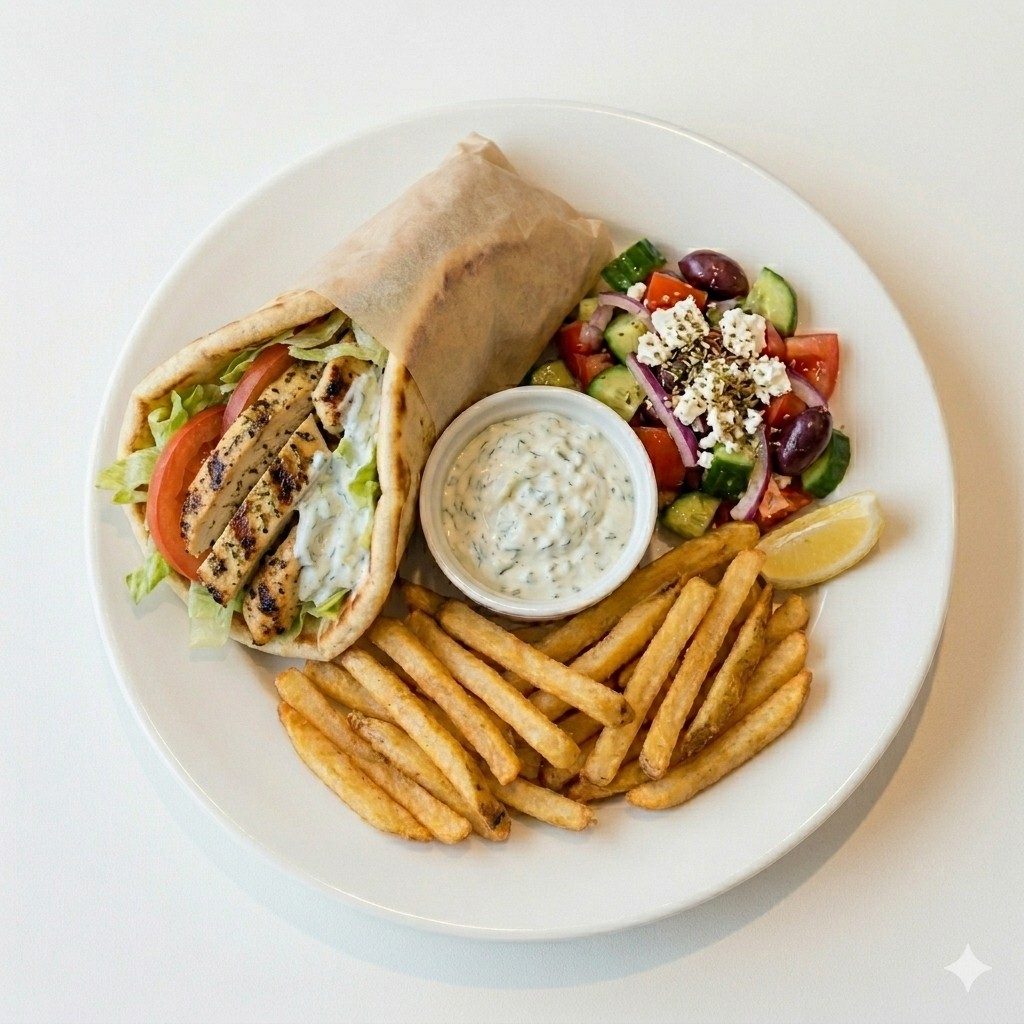 Chicken Gyro Sandwich.