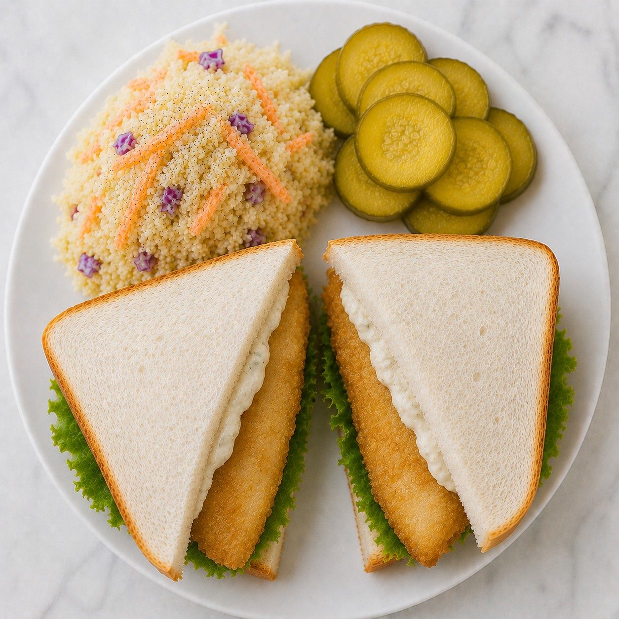 Fried Filet of Sole Sandwich.