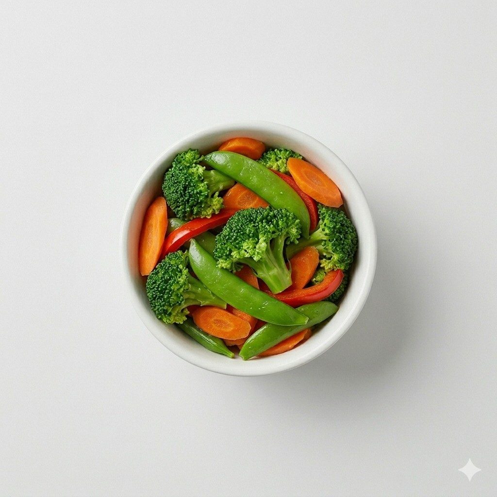Steamed Vegetables.