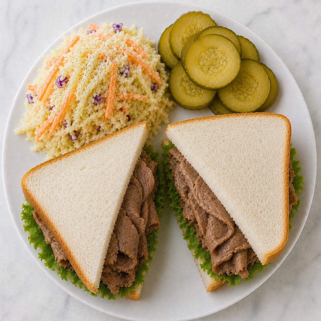 Hot Roast Beef Sandwich.