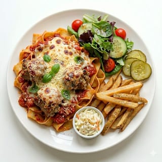 Sausage Parmigiana Plate