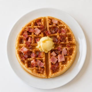 Belgian Waffle with Topping
