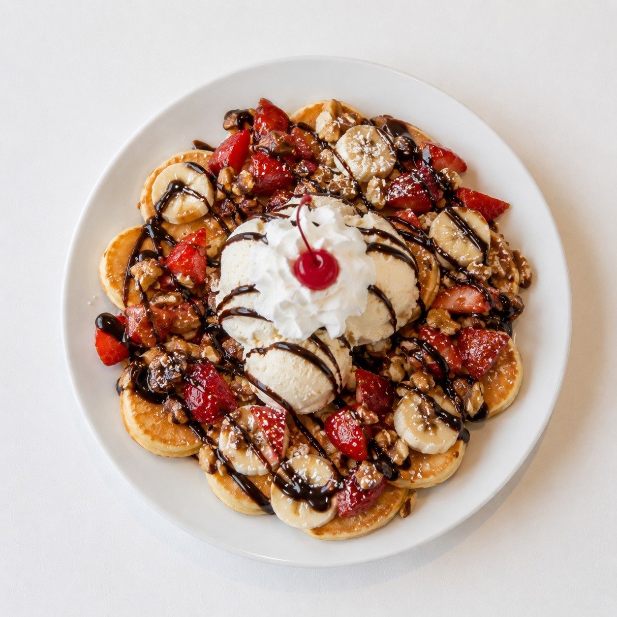 Super Sundae Silver Dollar Pancakes.