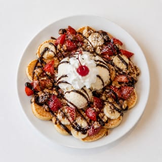 Super Sundae Silver Dollar Pancakes