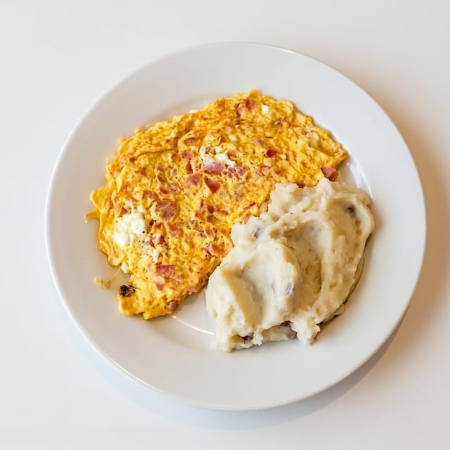Greek Omelette Wrap.
