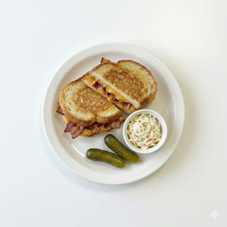 Grilled American Cheese with Bacon
